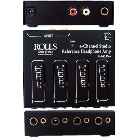 Rolls 3 in.  x 4 in.  Pro Headphone Amplifier Mixer RO489212